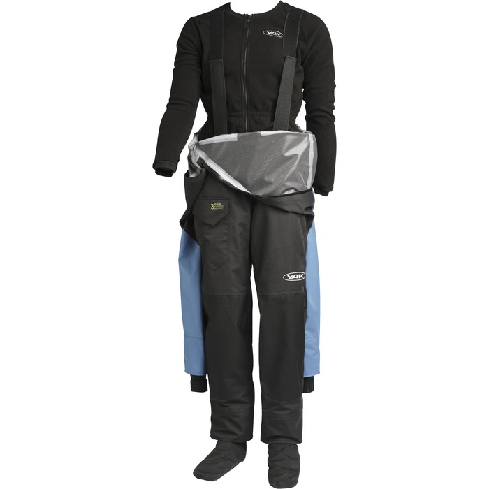 2024 Yak Santiam Kayak Drysuit & Free Undersuit 6586 - Blue / Black